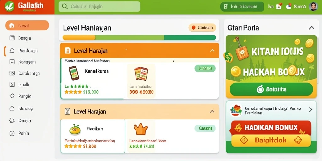 Tantangan seru di setiap level game.